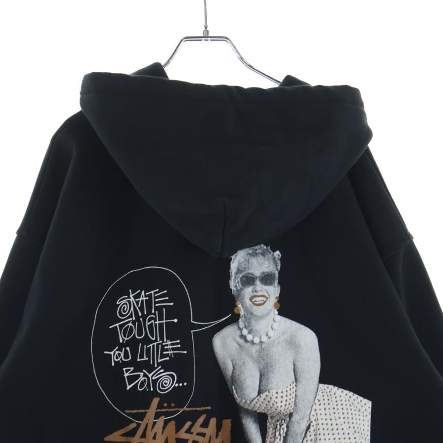 ​【希少アーカイブ】Stussy フォトプリント フーディー 日本製 2000s STUSSY（ステューシー） 23AW Skate Tough Hoodie ストックロゴ バック