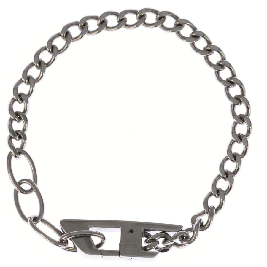 DIESEL（ディーゼル） ステンレススチールチェーンブレスレット ウィズ