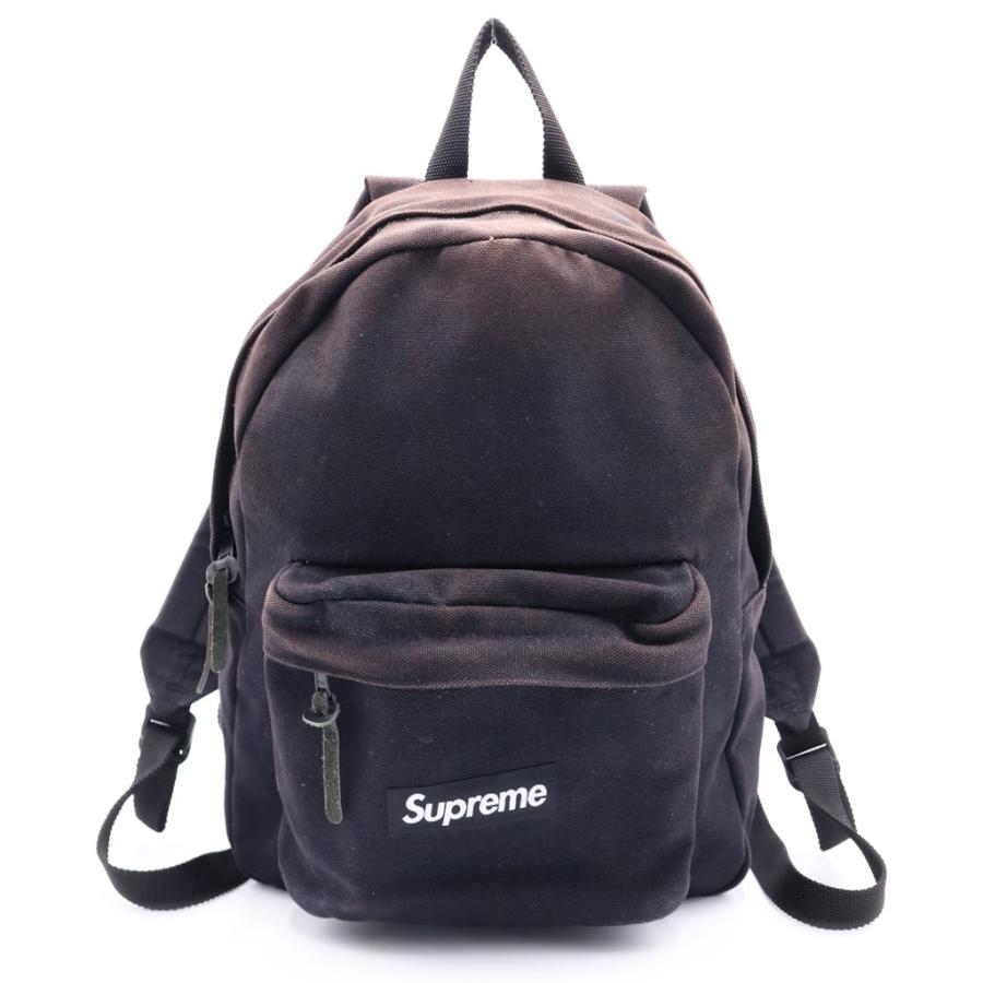 Supreme ブラック バックパック Supreme（シュプリーム） 20AW Canvas Backpack キャンバス ボックス