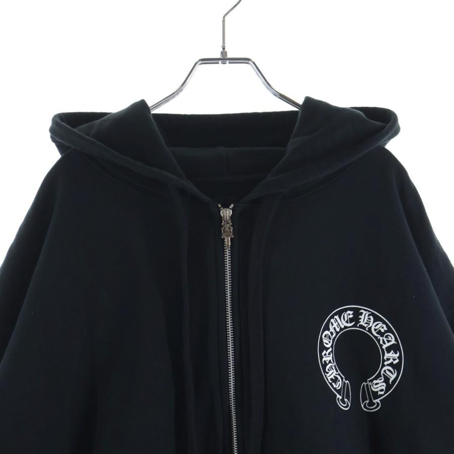 CHROME HEARTS（クロムハーツ） SWTSHRT HD ZIP 袖フローラル バック