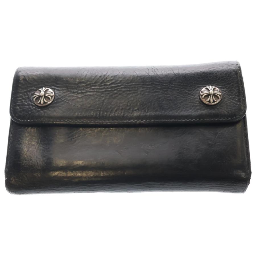 CHROME HEARTS（クロムハーツ） WAVE ウェーブ レザーウォレット 財布