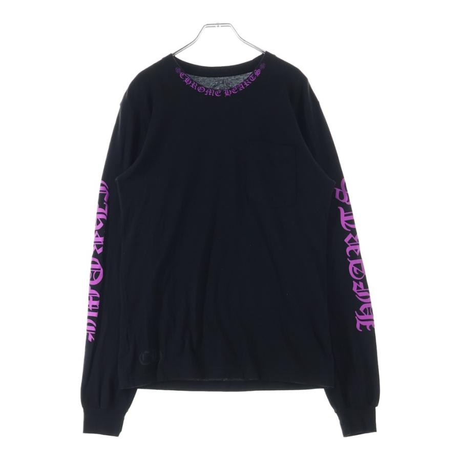CHROME HEARTS ネックロゴロングスリーブTシャツ CHROME HEARTS（クロムハーツ） Neck Logo L/S Tee ネックロゴプリント