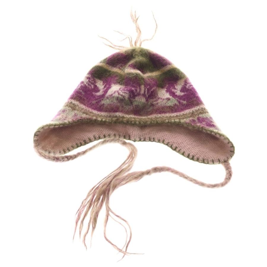Vivienne Westwood ニット帽 耳あて付きニット帽 Vivienne Westwood（ヴィヴィアンウエストウッド） Pink Knitted