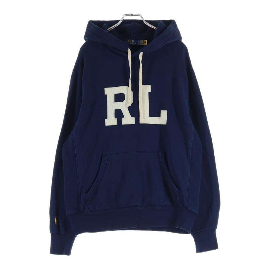 早い者勝ち！値下【POLO Ralph Lauren】 カレッジプリントパーカー POLO RALPH LAUREN（ポロ・ラルフローレン） フロント RLアップリケ