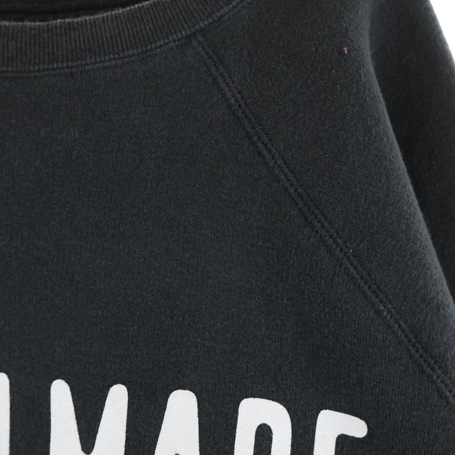 HUMAN MADE ヒューマンメイド 24AW Classic Crewneck クラシック ロゴプリント クルーネック スウェットトレーナー ブラック HM28CS045 HUMAN MADE（ヒューマンメード） ヒューマンメイド 24AW Classic