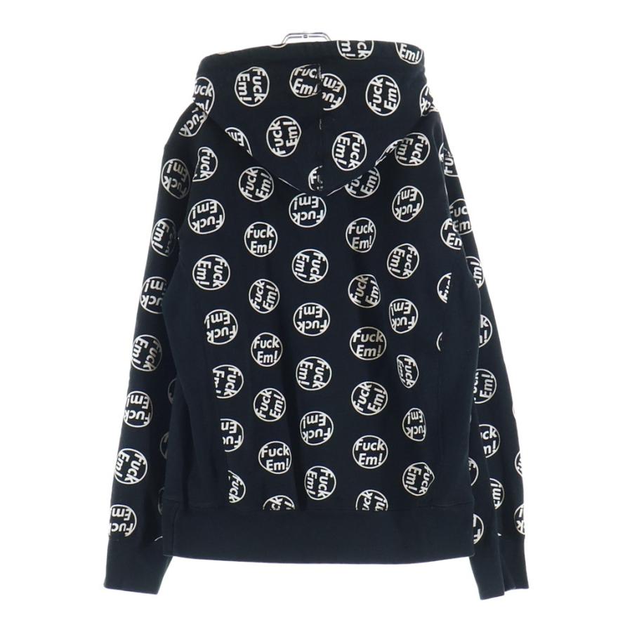 メンズ Supreme パーカー 黒 fuck em XL シュプリーム
