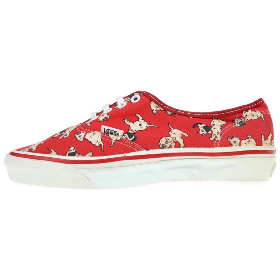 VANS ヴァンズ 90s × Disney WMS Authentic ディズニー 101匹わんちゃん USA製 ウィメンズ オーセンティック ローカットスニーカー レッド VANS（ヴァンズ） 90s × Disney WMS Authentic ディズニー 101匹わん