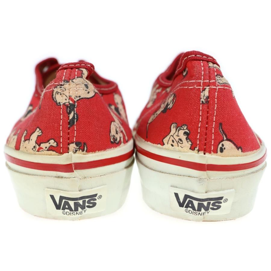 VANS ヴァンズ 90s × Disney WMS Authentic ディズニー 101匹わんちゃん USA製 ウィメンズ オーセンティック ローカットスニーカー レッド VANS（ヴァンズ） 90s × Disney WMS Authentic ディズニー 101匹わん