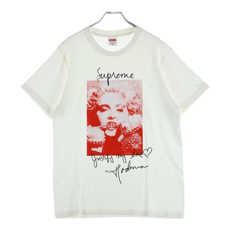 24時間限定値下げ　Supreme 18aw Madonna Tee 新品未使用 Supreme（シュプリーム） 18AW Madonna Tee マドンナ プリント クルー