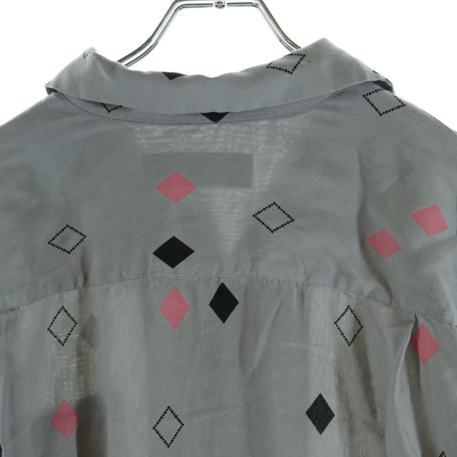 【新品・未使用】 WACKO MARIA ダイヤ柄 ロングスリーブシャツ WACKO MARIA（ワコマリア） 24AW HAWAIIAN SHIRT L/S ダイヤ柄