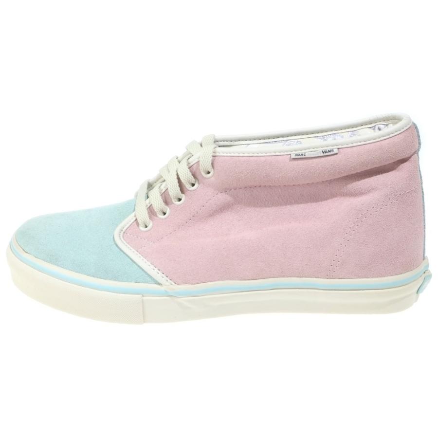 VANS ヴァンズ ×マークジェイコブス チャッカ ブーツ スエード パステルカラー ミッドカットスニーカー ピンク/ライトブルー US11/29cm 5019876110 VANS（ヴァンズ） ×マークジェイコブス チャッカ ブーツ スエード