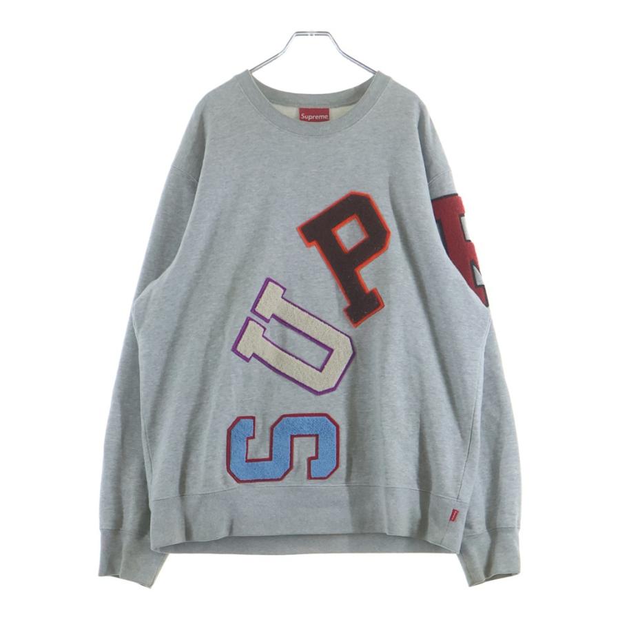 シュプリーム 20AW ビッグアーチロゴ　クルーネック Supreme（シュプリーム） 20AW Big Arc Crewneck ビッグアーチロゴ刺繍