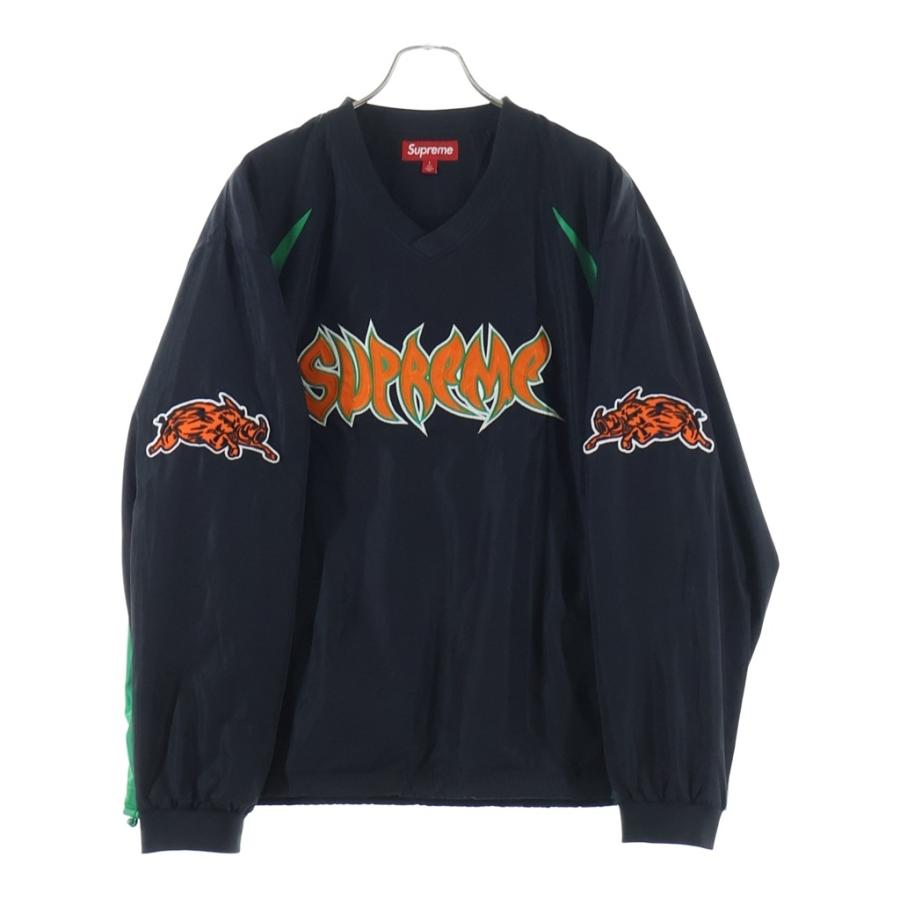 SUPREME シュプリーム 25AW Warthog Warm Up Pullover ウォートホッグ ウォームアップ ナイロン プルオーバートレーナー ブラック Supreme（シュプリーム） 25AW Warthog Warm Up Pullover ウォート