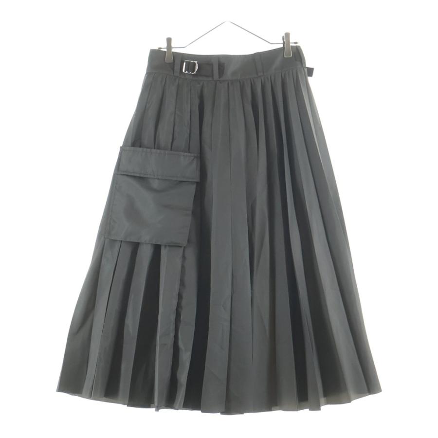 sacai（サカイ） 24SS Nylon Twill Skirt ナイロン ツイル プリーツ