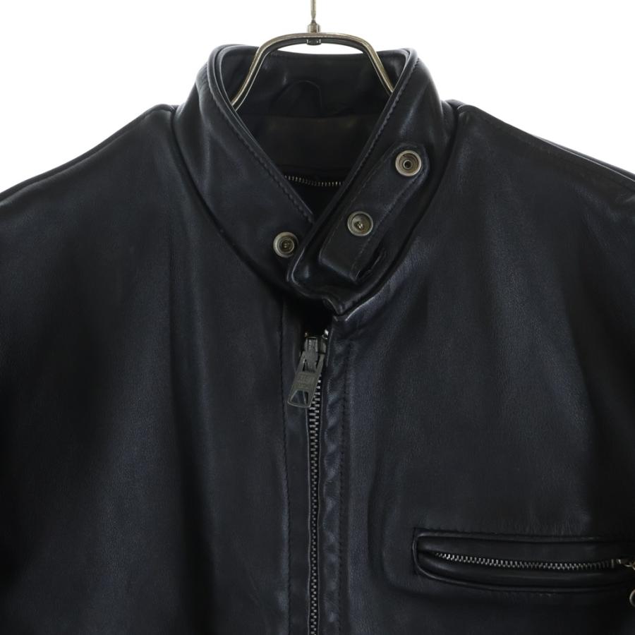 SCHOTT ショット 641 シングル ジップアップ レザー ライダース