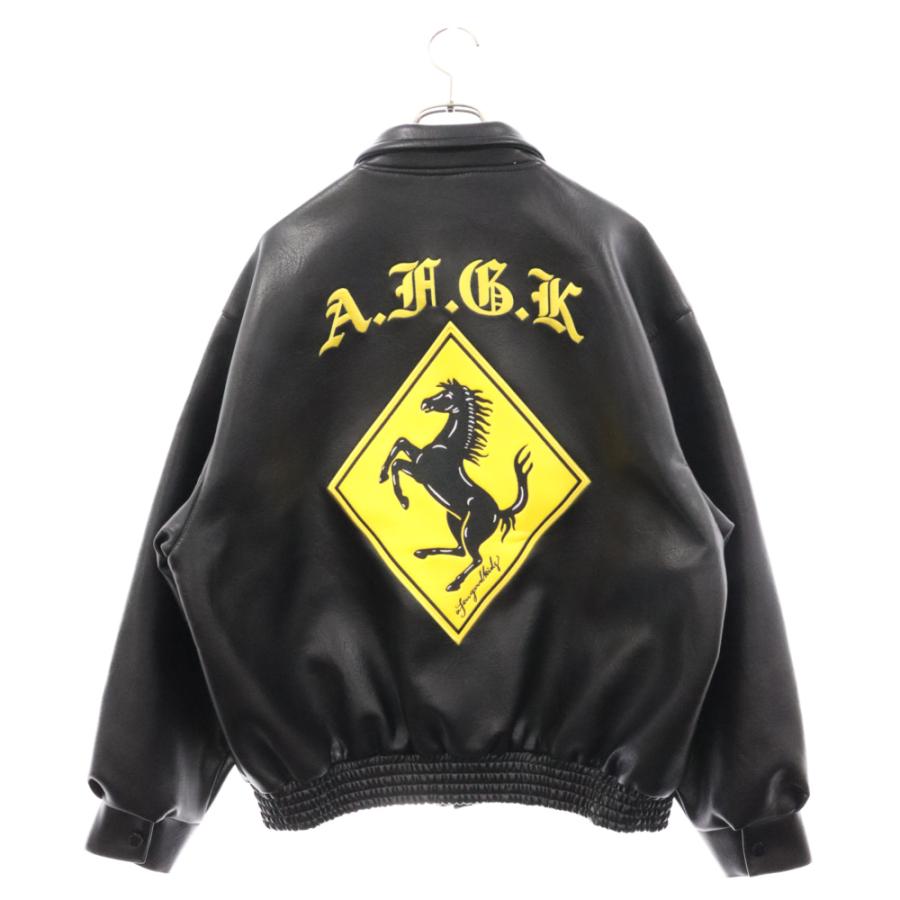 A FEW GOOD KIDS アフュー グッド キッズ RACING LEATHER JACKET レーシング フェイクレザージャケット ブラック｜shopbring｜02