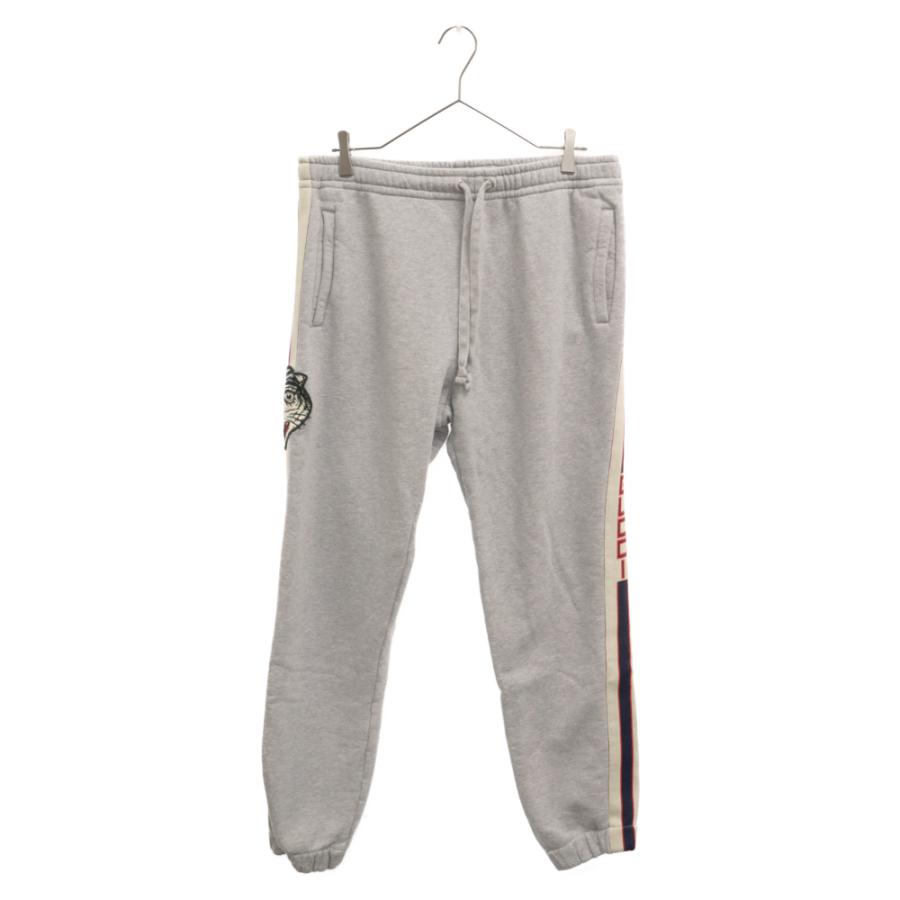 GUCCI（グッチ） 18SS タイガーワッペンロゴスウェットロングパンツ