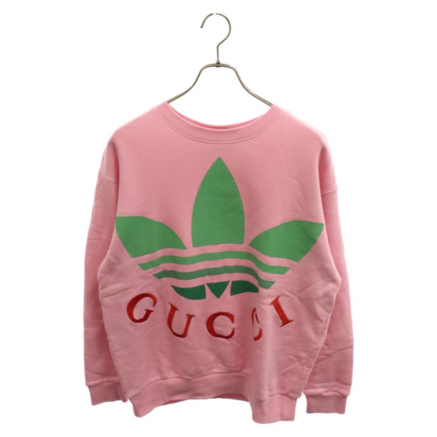 GUCCI グッチ ×adidas コットンジャージー スウェットシャツ クルー 