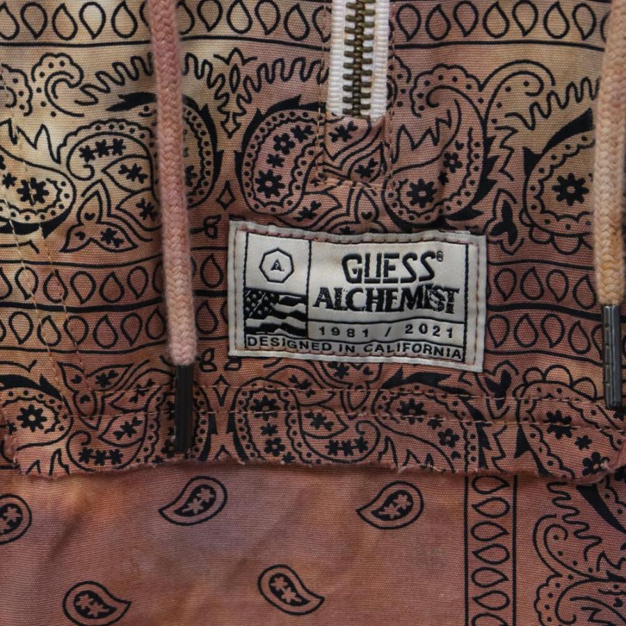 GUESS×ALCHEMIST ペイズリー柄アノラックパーカー美品Lサイズ ゲス GUESS（ゲス） ALCHEMIST ANORAK ナイロン アノラック パーカー