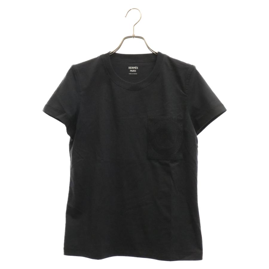 エルメス コットン Tシャツ ブラック