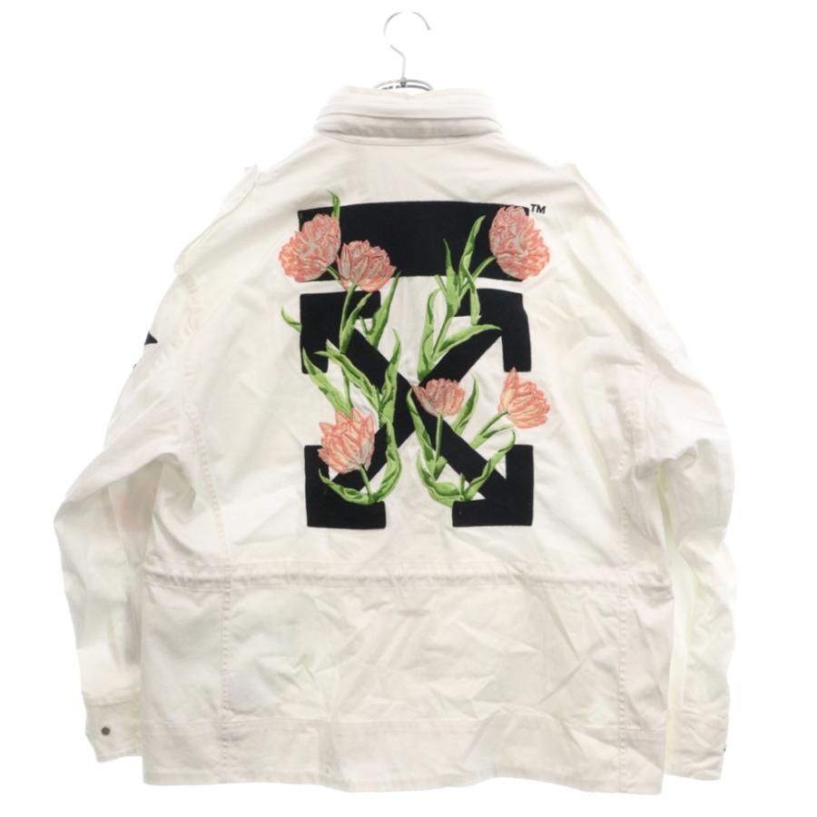 OFF-WHITE オフホワイト 17SS ローズ エンブロイダリー 刺繍 M-65  