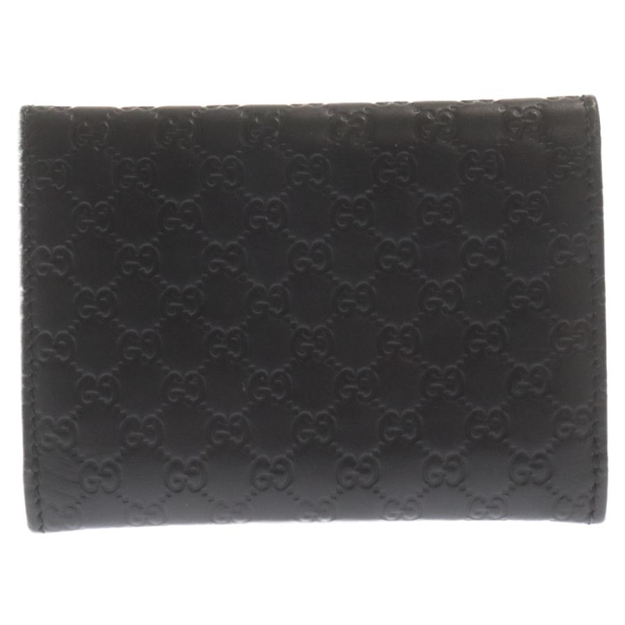 GUCCI グッチ GGシマ レザーカードケース 名刺入れ ブラック