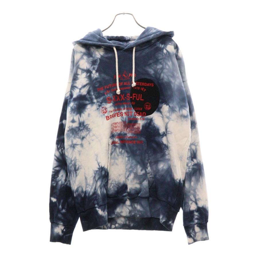 DIESEL（ディーゼル） タイダイ 両面プリント プルオーバー パーカー