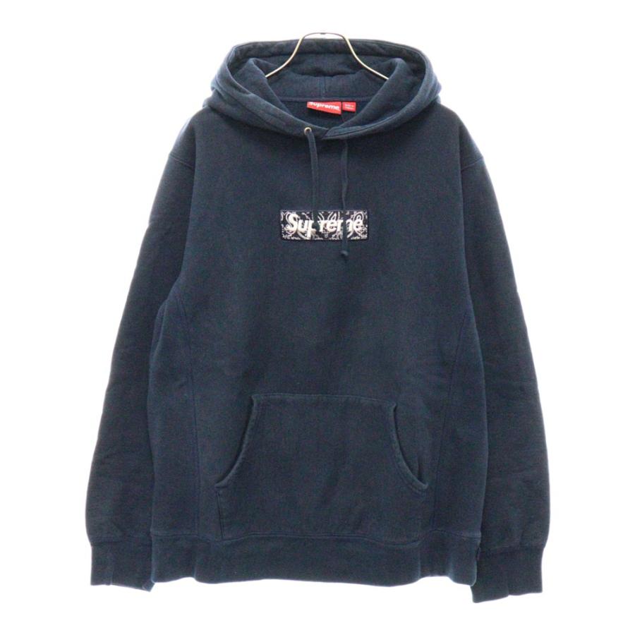 SUPREME シュプリーム 19AW BANDANA BOX LOGO HOODED SWEATSHIRT 
