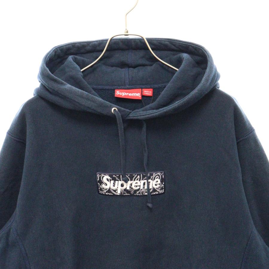 SUPREME シュプリーム 19AW BANDANA BOX LOGO HOODED SWEATSHIRT 
