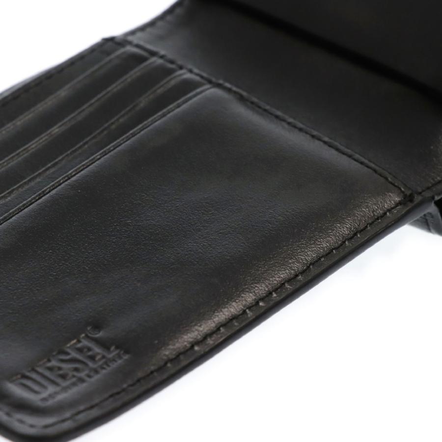 DIESEL ディーゼル ロゴ 小銭入れ付き 二つ折り財布 コンパクト DIESEL ディーゼル ロゴ 小銭入れ付き 二つ折り財布 コンパクト