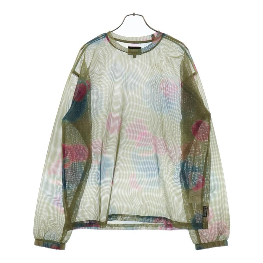 STUSSY ステューシー メッシュ シースルー 長袖Tシャツ グリーン STUSSY ステューシー メッシュ シースルー 長袖Tシャツ グリーン