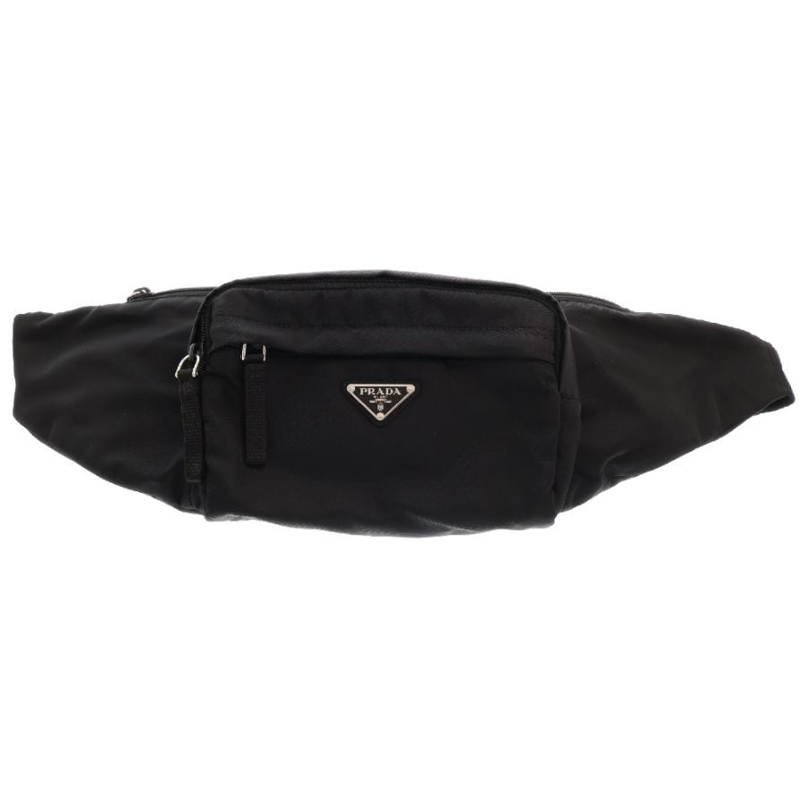 PRADA ボディバッグ ブラック ナイロン PRADA（プラダ） トライアングルロゴ ナイロン ボディバッグ ブラック
