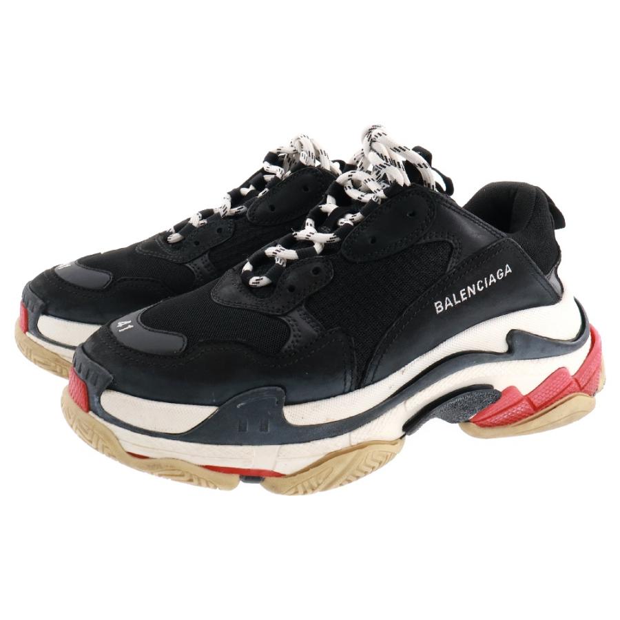 BALENCIAGA バレンシアガ TRIPLE S TRAINERS トリプルエス トレーナー ローカットスニーカー ブラック/レッド 533882 BALENCIAGA（バレンシアガ） TRIPLE S TRAINERS トリプルエス