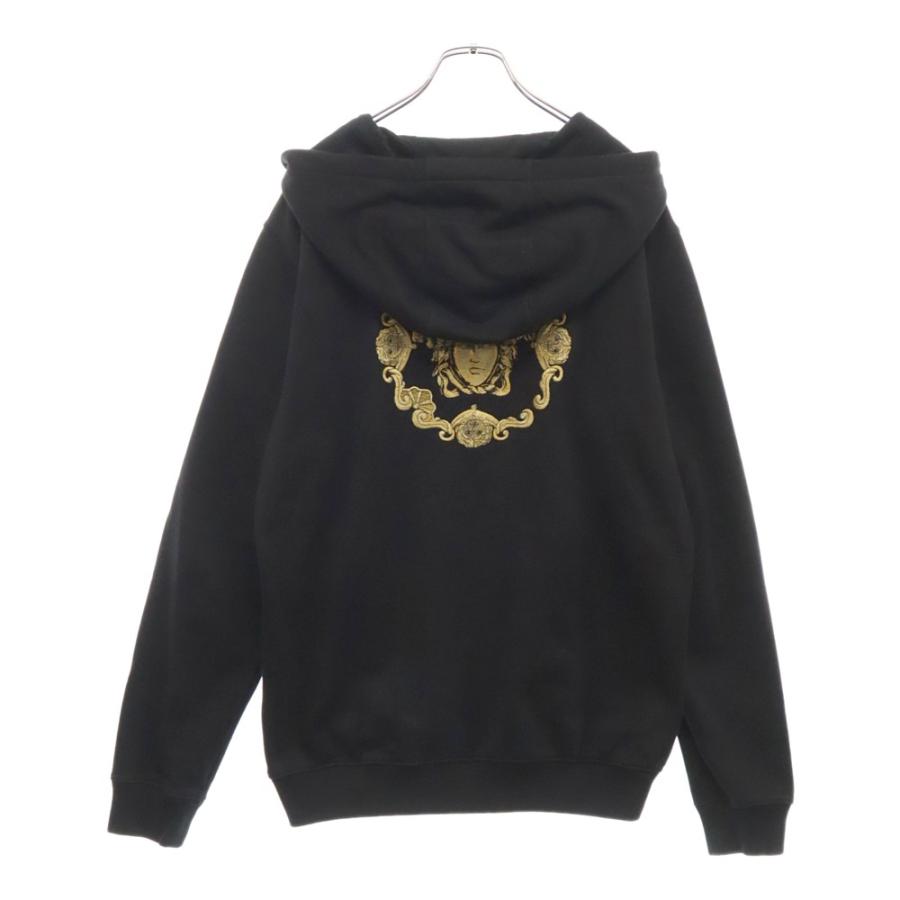 VERSACE ヴェルサーチ 19AW バックメデューサ刺繍 フロントジップ 