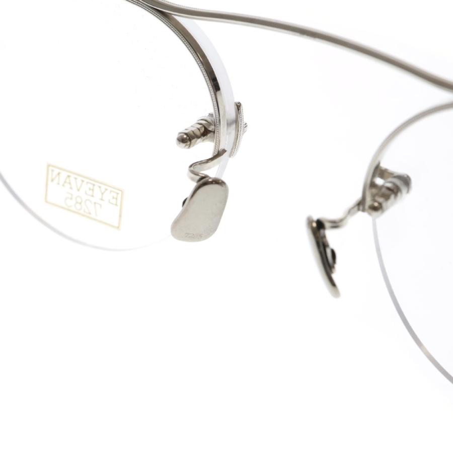EYEVAN アイヴァン アイウェア メガネ EYEVAN 7285 C.80018F シルバー サイズ46□24 美品 中古 50398 EYEVAN アイヴァン 7285 178 C.800 ハーフリムサングラス アイウェア