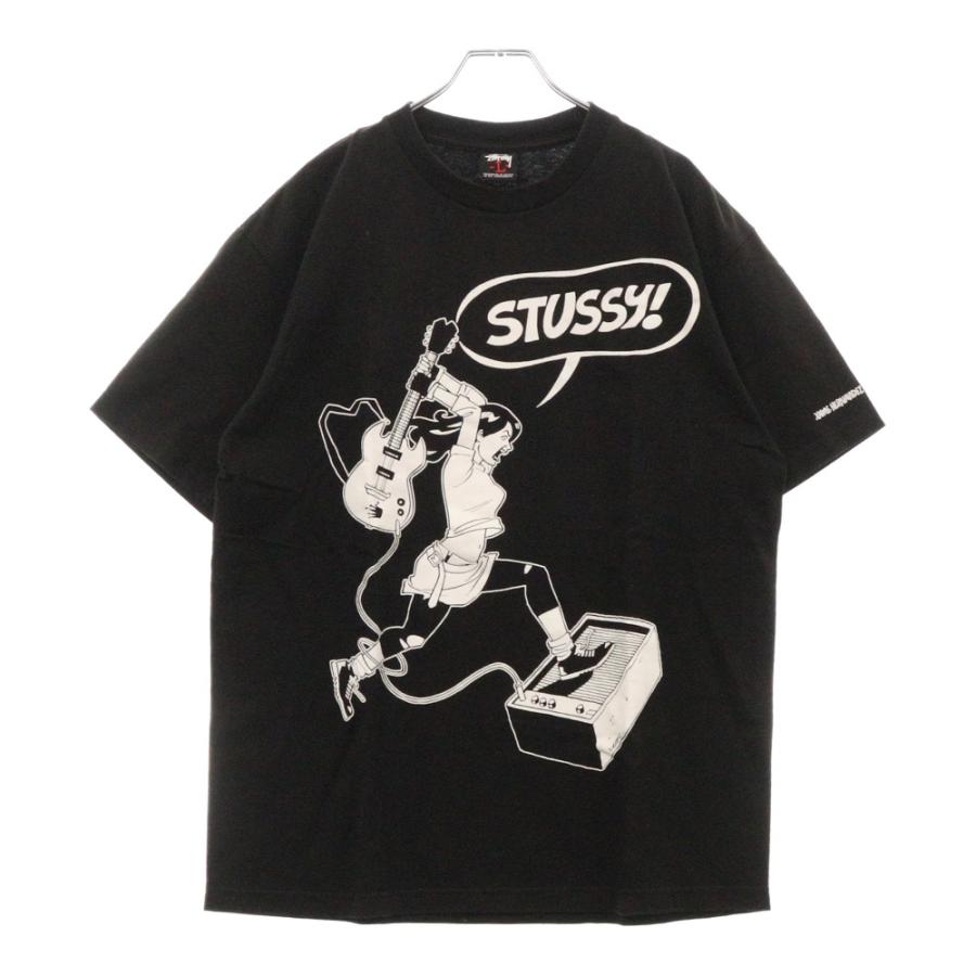 STUSSY ステューシー 00S OLD Jaime Hernandez Print S/S 半袖Tシャツ 