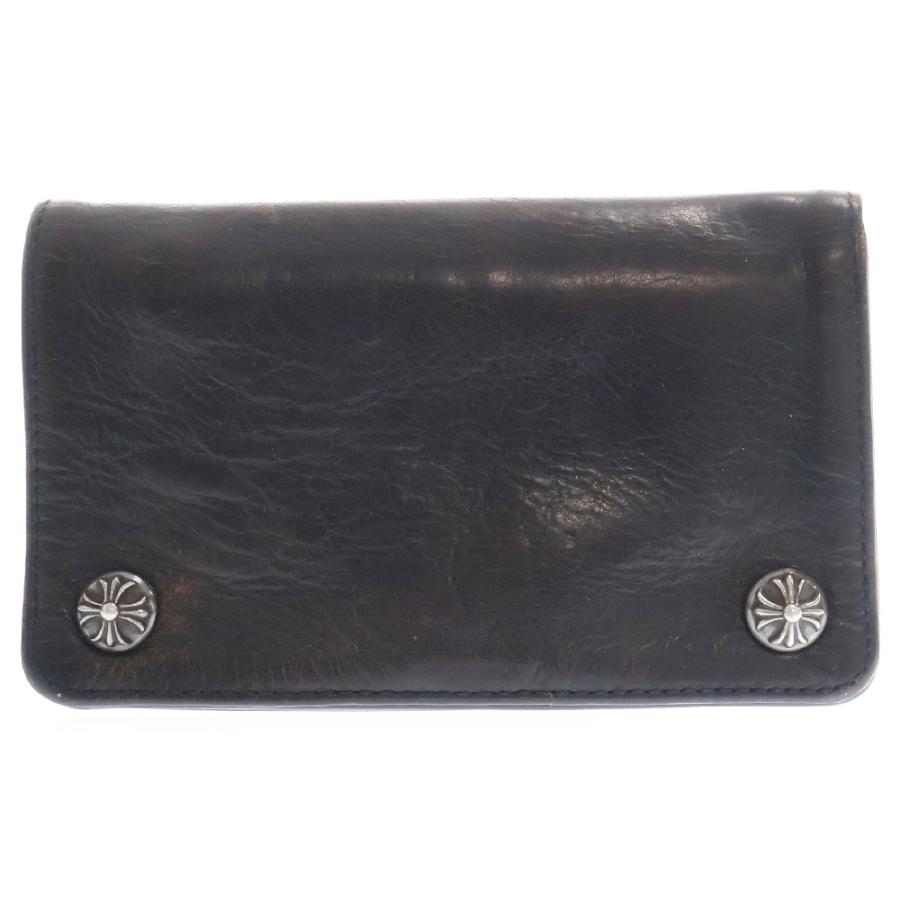 CHROME HEARTS クロムハーツ 1ZIP 1ジップ クロスボールボタン レザー 