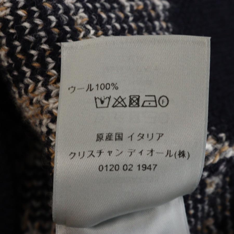 DIOR ディオール 21AW オブリーク総柄クルーネックニット ネイビー