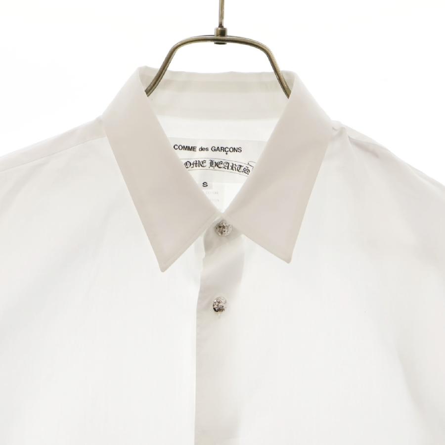 コムデギャルソン　18SS ホワイト 長袖シャツ　RB-B018 CHROME HEARTS（クロムハーツ） ×COMME des GARCONS SHIRT