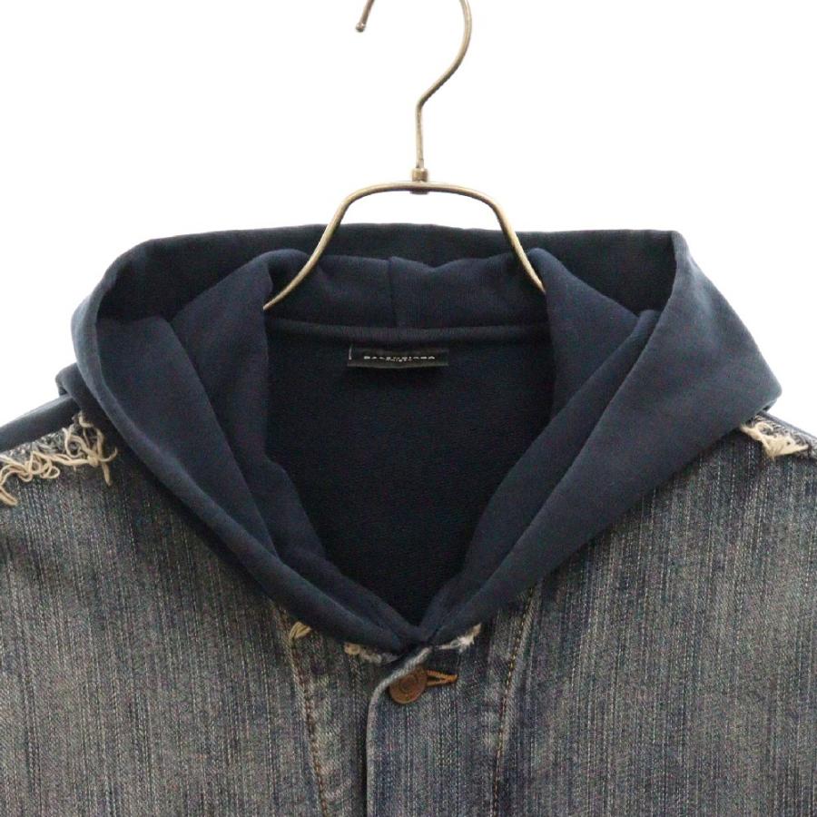 BALENCIAGA（バレンシアガ） 23SS Hooded Sweat Denim Jacket フード