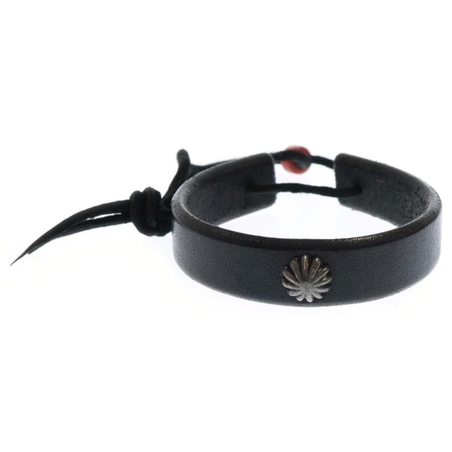 goro's（ゴローズ） アポロコンチョ付き レザー ブレスレット ブラック