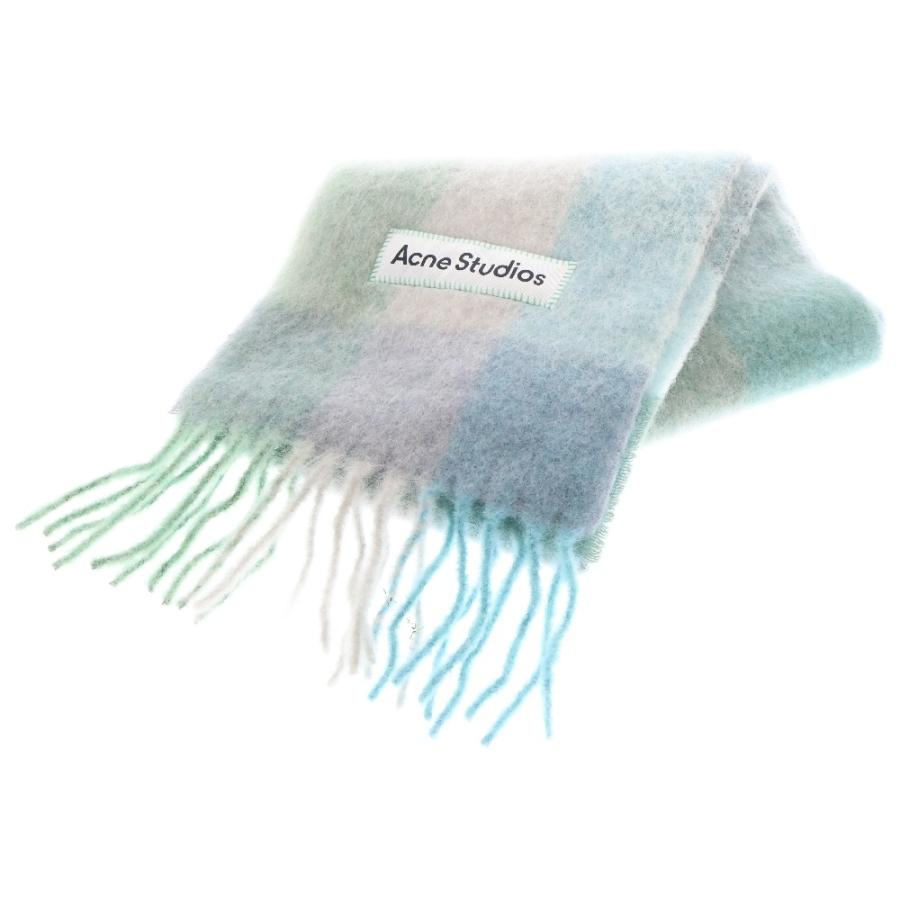 Acne Studios アクネ ストゥディオズ モヘア チェックマフラー Acne Studios アクネ ストゥディオズ モヘア チェックマフラー
