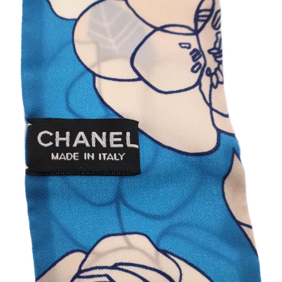CHANEL（シャネル） シルク スカーフ ココマーク カメリア ベージュ