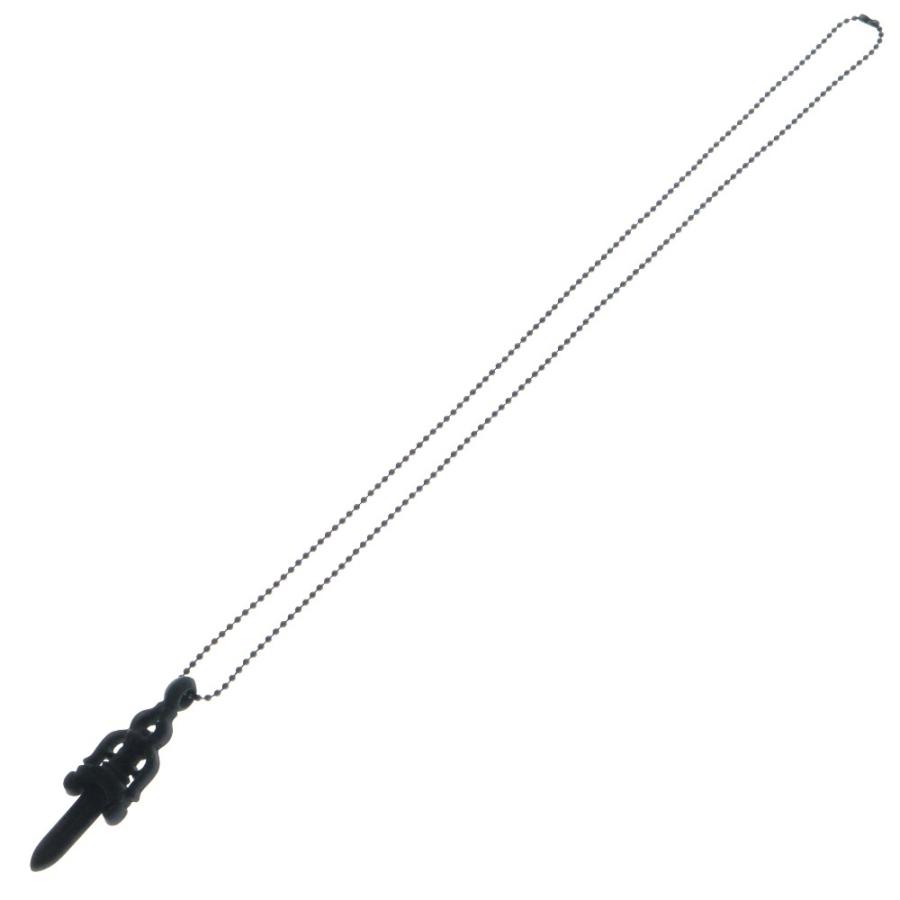 CHROME HEARTS クロムハーツ ラバー　ダガー　ネックレス　ブラック CHROME HEARTS クロムハーツ RUBBER LARGE DAGGER ラバーラージ