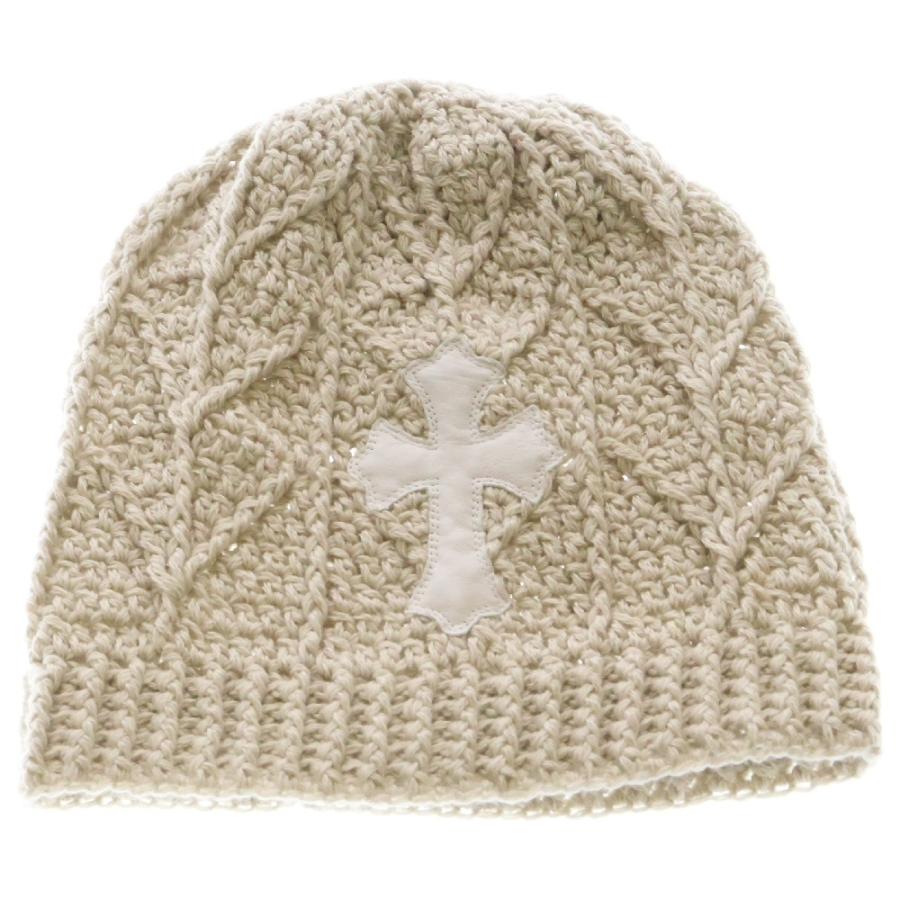 【未使用品】CHROME HEARTS BEANIE CASH カシミヤビーニー CHROME HEARTS（クロムハーツ） Cashmere Leather knit beanie