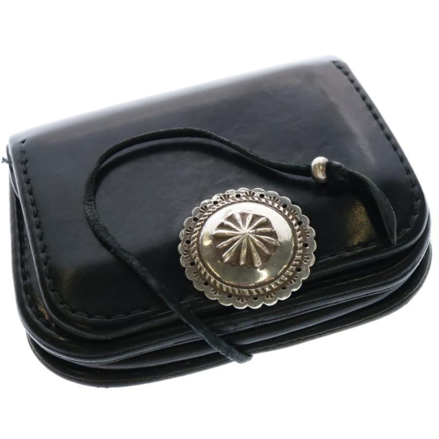 ゴローズ　角型 黒 小銭入れ 財布　コンチョ付き　ブラック/シルバー ゴローズ 角型 黒 小銭入れ 財布 コンチョ付き ブラック