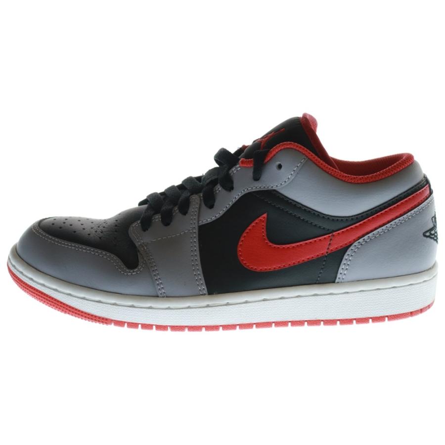 NIKE ナイキ AIR JORDAN 1 LOW 553558-060 エアジョーダン 1 ローカットスニーカー シューズ ブラック/グレー/レッド US7.5/25.5cm NIKE（ナイキ） AIR JORDAN 1 LOW 553558-060 エアジョーダン 1