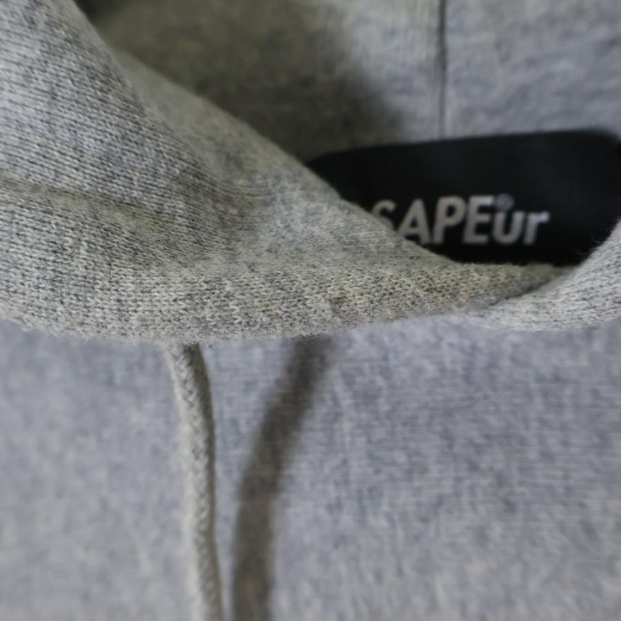 b*9様 【SAPEur】サプール フェイスロゴ グレー XL カモフラ バック SAPEur サプール ×MASATOSHI HAMADA 浜田雅功 プリント プルオーバー