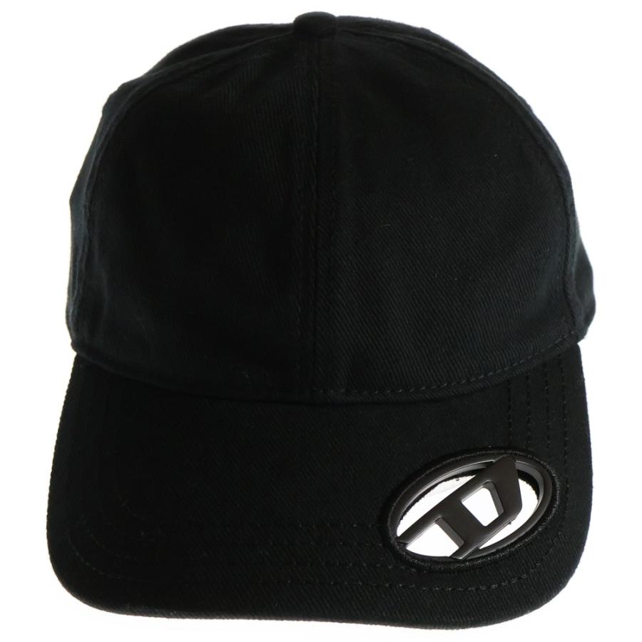 〈DIESEL〉C-Plak ロゴキャップ ブラック〈美品〉 DIESEL（ディーゼル） Baseball Cap ベースボールキャップ C-PLAK