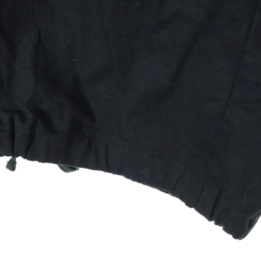 SAPEur サプール ロゴ刺繍 ジップフライ カーゴパンツ ブラック